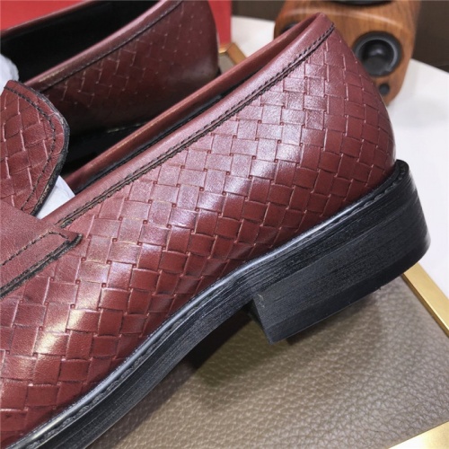 Replica Salvatore Ferragamo Leather Shoes For Men #816736 $82.00 USD for Wholesale