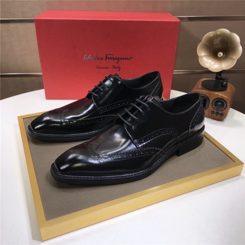 Salvatore Ferragamo Leather Shoes For Men #816739 $82.00 USD, Wholesale Replica Salvatore Ferragamo Leather Shoes