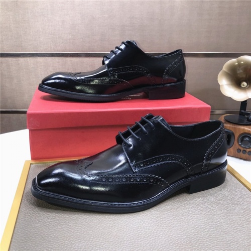 Replica Salvatore Ferragamo Leather Shoes For Men #816739 $82.00 USD for Wholesale
