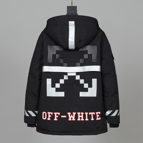 Replica Off-White Down Feather Coat Long Sleeved For Men #816832 $211.00 USD for Wholesale