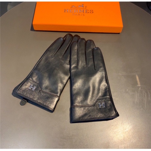 Replica Hermes Gloves For Men #817152 $56.00 USD for Wholesale