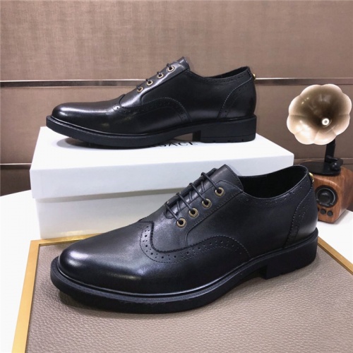 Replica Versace Leather Shoes For Men #817562 $96.00 USD for Wholesale