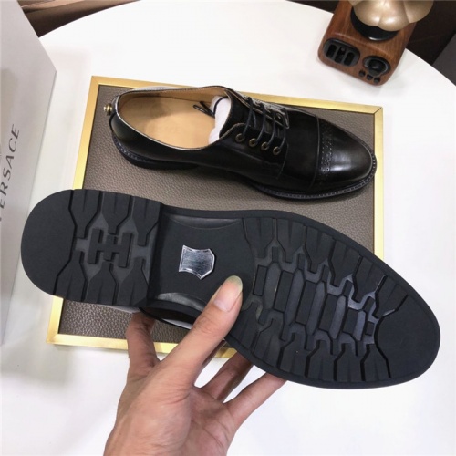 Replica Versace Leather Shoes For Men #817563 $102.00 USD for Wholesale