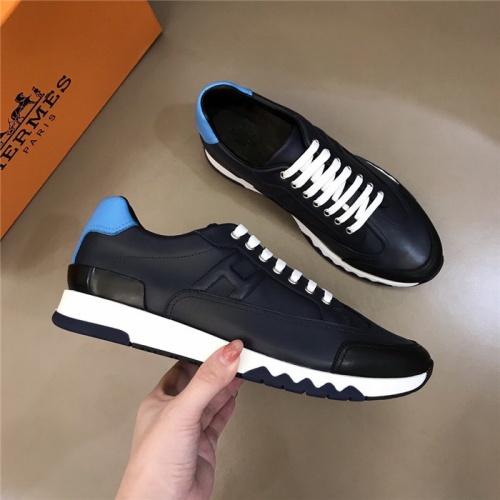 Replica Hermes Casual Shoes For Men #817597 $88.00 USD for Wholesale