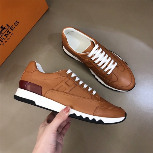 Replica Hermes Casual Shoes For Men #817598 $88.00 USD for Wholesale