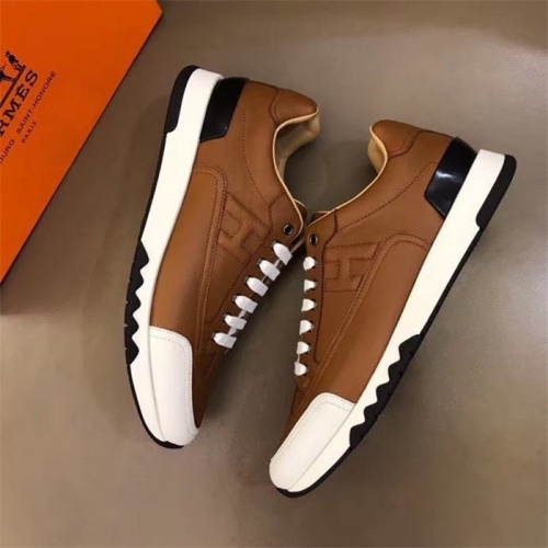 Replica Hermes Casual Shoes For Men #817600 $88.00 USD for Wholesale