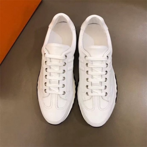 Replica Hermes Casual Shoes For Men #817601 $88.00 USD for Wholesale