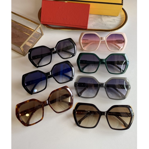 Replica Fendi AAA Quality Sunglasses #817739 $56.00 USD for Wholesale