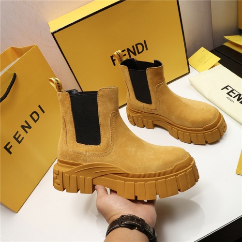 Replica Fendi Fashion Boots For Women #818025 $115.00 USD for Wholesale