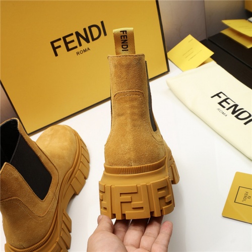 Replica Fendi Fashion Boots For Women #818025 $115.00 USD for Wholesale