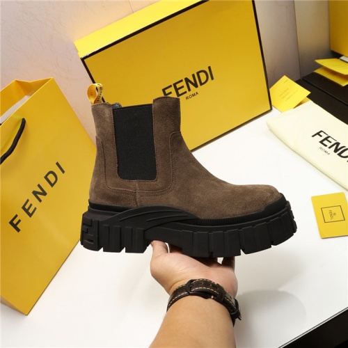 Replica Fendi Fashion Boots For Women #818026 $115.00 USD for Wholesale