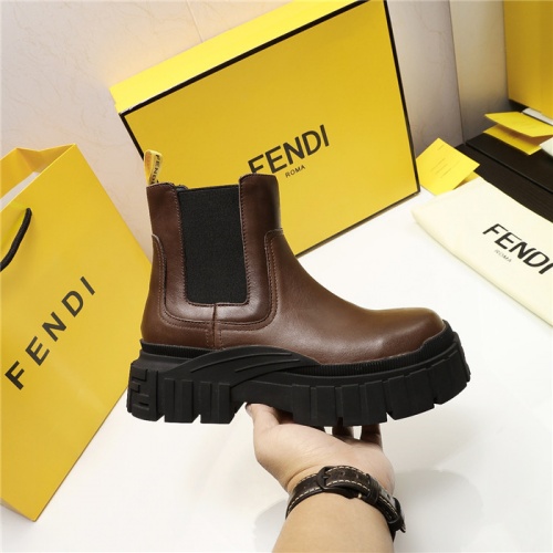 Replica Fendi Fashion Boots For Women #818027 $115.00 USD for Wholesale