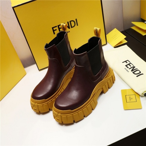 Fendi Fashion Boots For Women #818028 $115.00 USD, Wholesale Replica Fendi Fashion Boots
