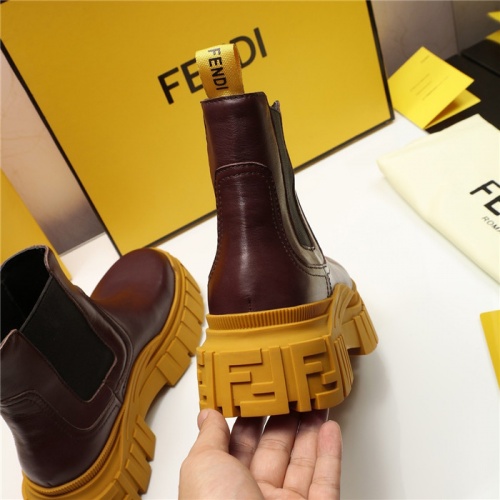 Replica Fendi Fashion Boots For Women #818028 $115.00 USD for Wholesale