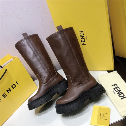 Replica Fendi Fashion Boots For Women #818035 $172.00 USD for Wholesale