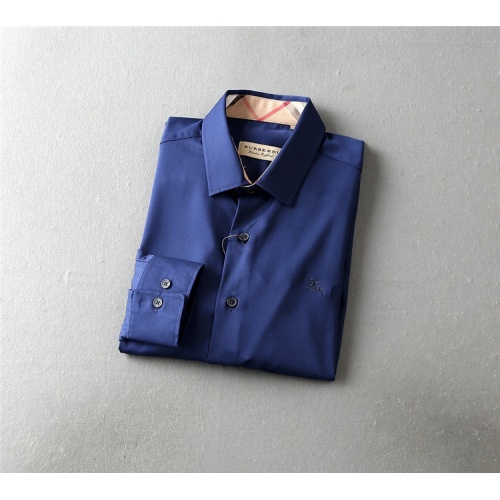 Replica Burberry Shirts Long Sleeved For Men #818152 $41.00 USD for Wholesale