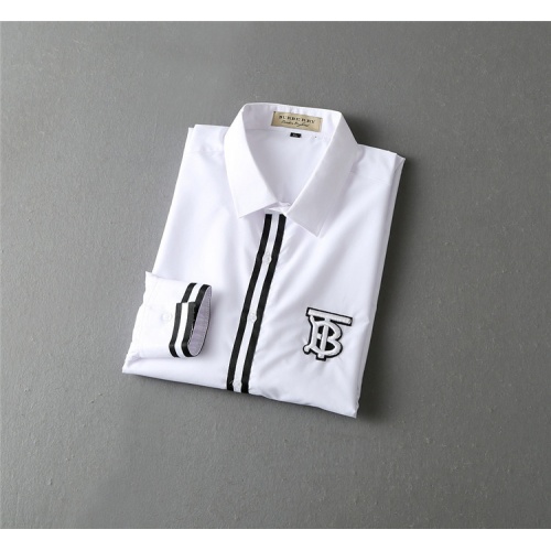 Replica Burberry Shirts Long Sleeved For Men #818158 $41.00 USD for Wholesale