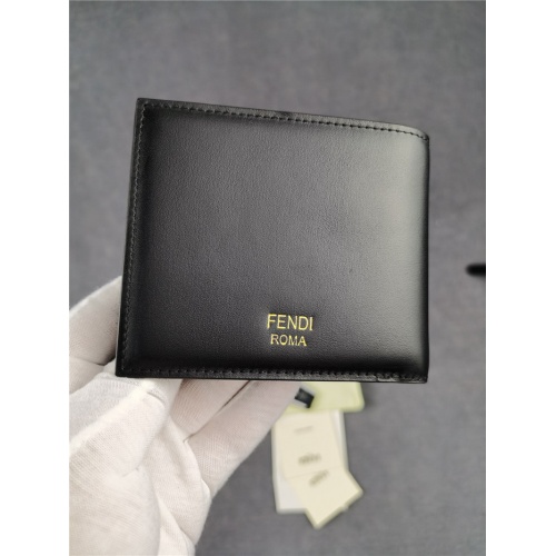 Replica Fendi AAA Man Wallets #818165 $80.00 USD for Wholesale