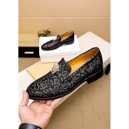 Replica Versace Leather Shoes For Men #818202 $80.00 USD for Wholesale