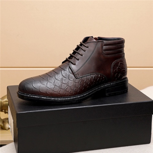 Replica Prada Boots For Men #818222 $88.00 USD for Wholesale