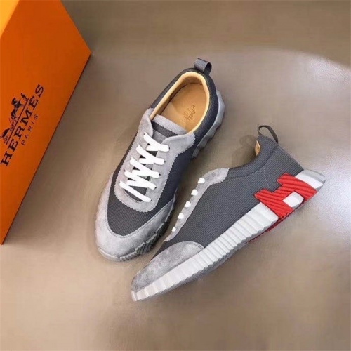 Replica Hermes Casual Shoes For Men #818237 $76.00 USD for Wholesale