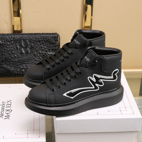 Replica Alexander McQueen High Tops Shoes For Men #818274 $92.00 USD for Wholesale