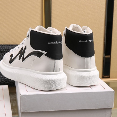 Replica Alexander McQueen High Tops Shoes For Men #818275 $92.00 USD for Wholesale