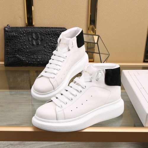 Alexander McQueen High Tops Shoes For Men #818277 $92.00 USD, Wholesale Replica Alexander McQueen High Tops Shoes