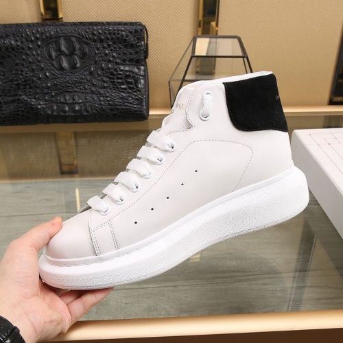 Replica Alexander McQueen High Tops Shoes For Men #818277 $92.00 USD for Wholesale