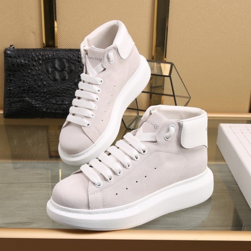 Alexander McQueen High Tops Shoes For Men #818279 $92.00 USD, Wholesale Replica Alexander McQueen High Tops Shoes