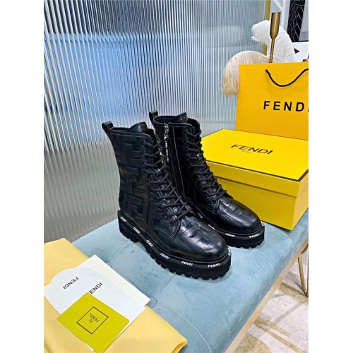Replica Fendi Fashion Boots For Women #818320 $115.00 USD for Wholesale