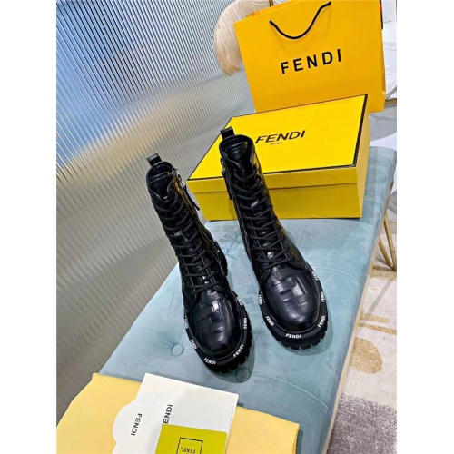 Replica Fendi Fashion Boots For Women #818320 $115.00 USD for Wholesale