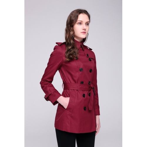 Burberry Windbreaker Jacket Long Sleeved For Women #818333 $126.00 USD, Wholesale Replica Burberry Trench Coat