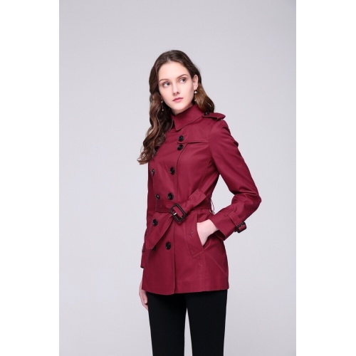 Replica Burberry Windbreaker Jacket Long Sleeved For Women #818333 $126.00 USD for Wholesale