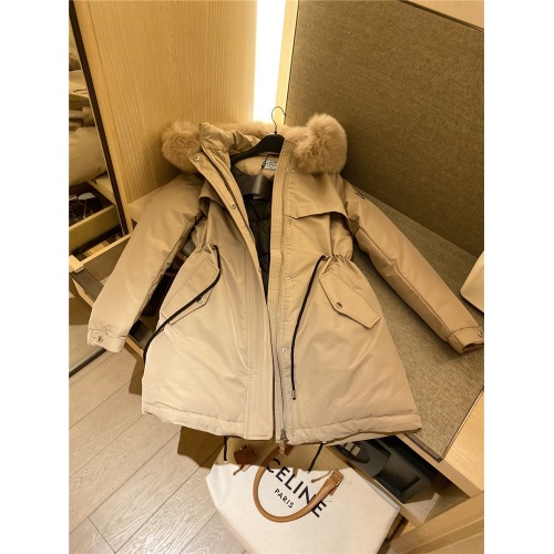 Replica Prada Down Feather Coat Long Sleeved For Women #818529 $275.00 USD for Wholesale