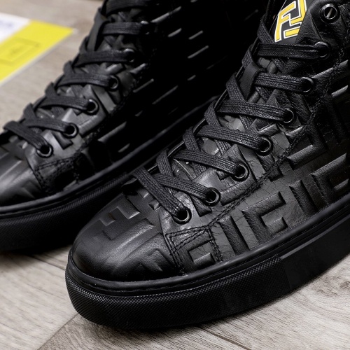 Replica Fendi High Tops Casual Shoes For Men #818558 $92.00 USD for Wholesale