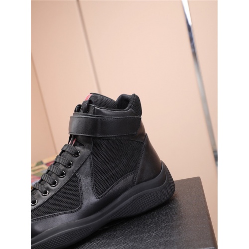 Replica Prada High Tops Shoes For Men #818579 $85.00 USD for Wholesale