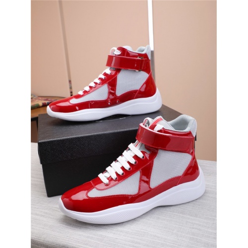 Prada High Tops Shoes For Men #818585 $85.00 USD, Wholesale Replica Prada High Top Shoes