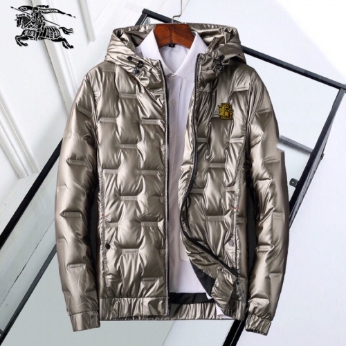 Burberry Down Feather Coat Long Sleeved For Men #818658 $82.00 USD, Wholesale Replica Burberry Down Feather Coat