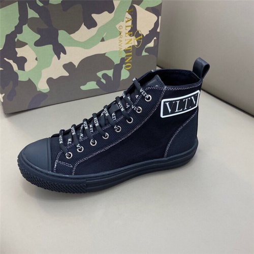 Replica Valentino High Tops Shoes For Men #818757 $80.00 USD for Wholesale