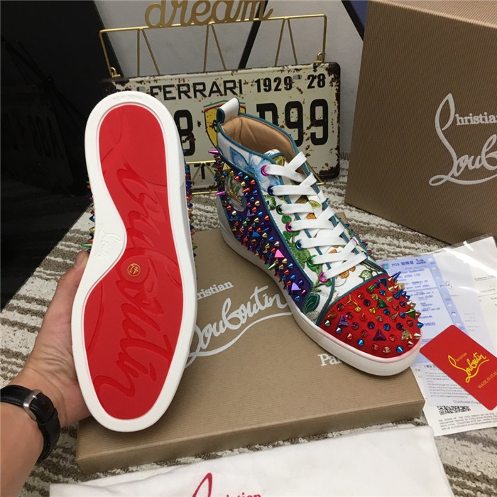 red louboutin high tops