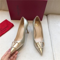 $80.00 USD Valentino High-Heeled Shoes For Women #814348