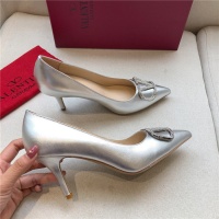 $80.00 USD Valentino High-Heeled Shoes For Women #814355