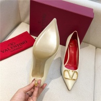 $80.00 USD Valentino High-Heeled Shoes For Women #814364