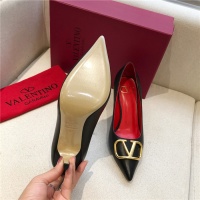 $80.00 USD Valentino High-Heeled Shoes For Women #814376