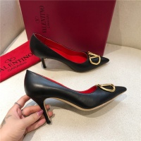 $80.00 USD Valentino High-Heeled Shoes For Women #814376