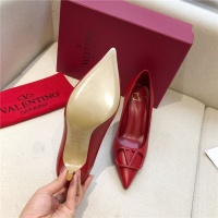 $80.00 USD Valentino High-Heeled Shoes For Women #814378