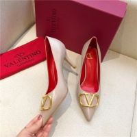 $80.00 USD Valentino High-Heeled Shoes For Women #814381
