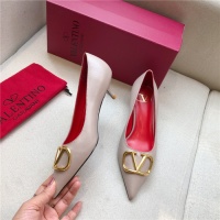 $80.00 USD Valentino High-Heeled Shoes For Women #814382