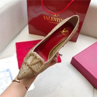$80.00 USD Valentino High-Heeled Shoes For Women #814394